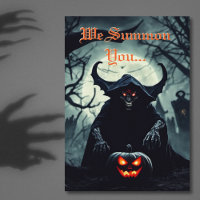 Smiling Scary Red Eyed Demon Halloween