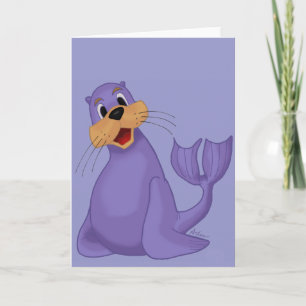 Smiling Sea Lion Greeting Card