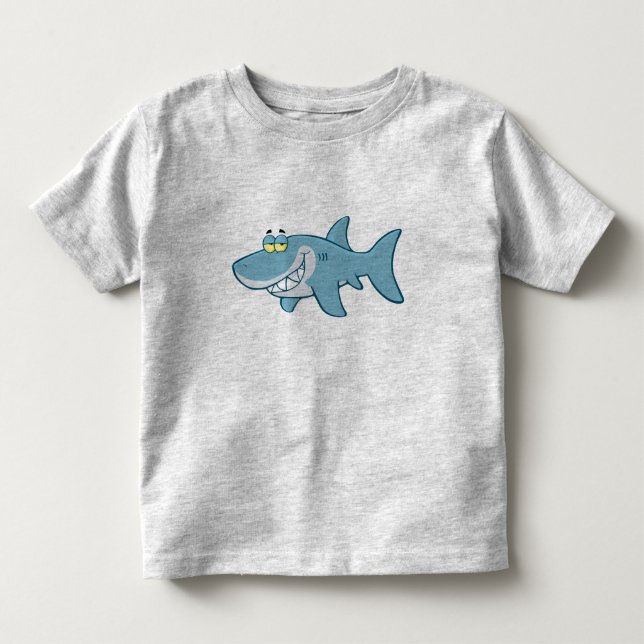 Smiling Shark Toddler T-Shirt (Front)
