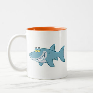 Smiling Shark Two-Tone Coffee Mug