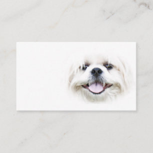 Smiling shih tzu business card