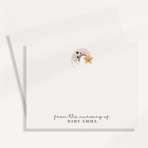 Smiling Shooting Star "From the Nursery Of" Card