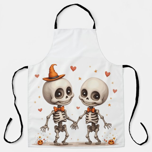 Smiling Skeletons Apron (Front)