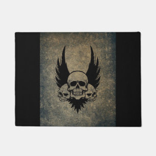 Smiling Skull Door Mat