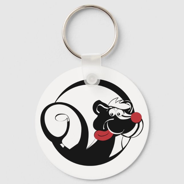 Smiling Skunk Key Ring (Front)