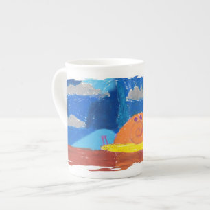 Smiling Snail Bone China Mug