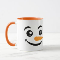 Smiling Snowman Face