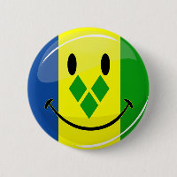 Smiling St. Vincent and Grenadines Flag