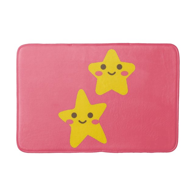 Smiling Stars Bath Mat (Front)