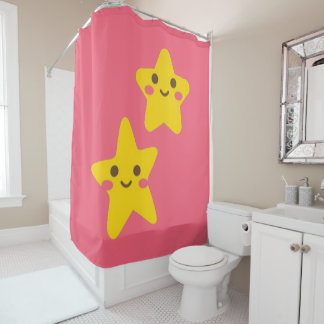 Smiling Stars Shower Curtain