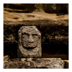 Smiling Stone Totem Cambodia - Poster ART Square