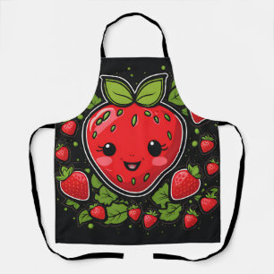 Smiling Strawberry Fruit Apron