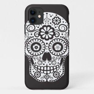 Smiling Sugar Skull iPhone 11 Case
