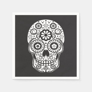 Smiling Sugar Skull Napkin