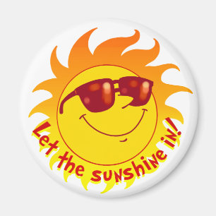 Smiling Summer Sun Magnet