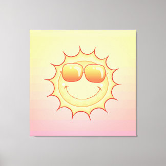 Smiling Sun Canvas Print