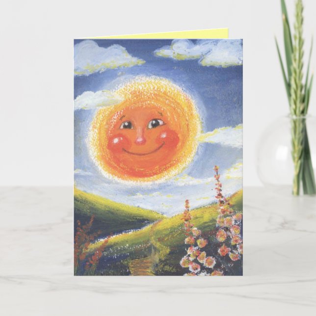 smiling sun card (Front)