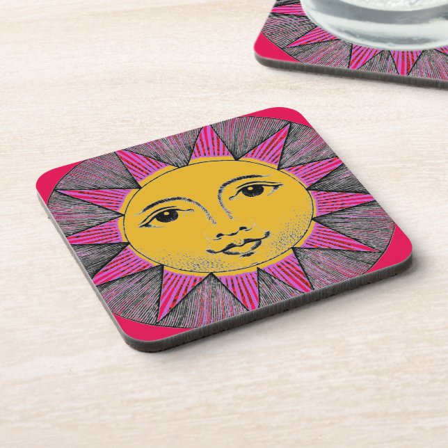 Smiling Sun Coaster (Left Side)