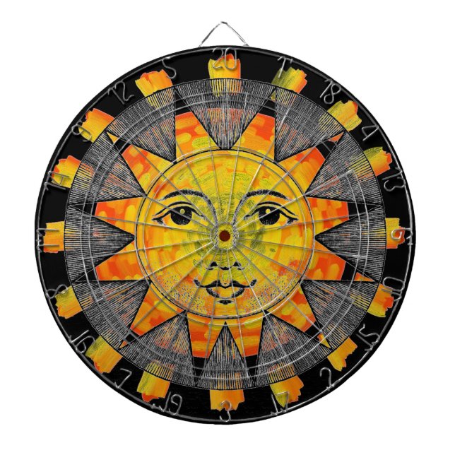 Smiling Sun Dartboard (Front)