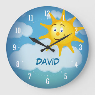 Smiling Sun Decorative Clock