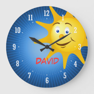 Smiling Sun Decorative Clock