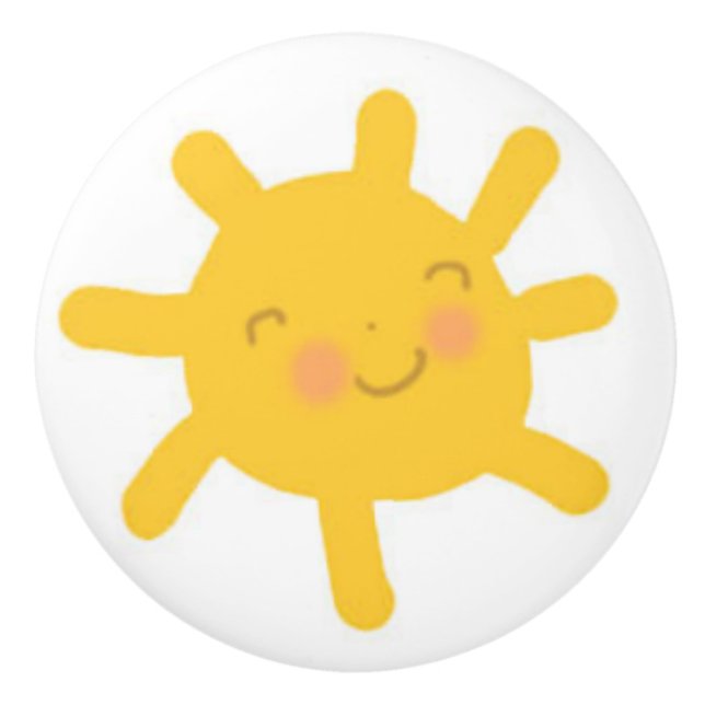 Smiling Sun drawer knob (Front)