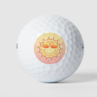 Smiling Sun Golf Balls