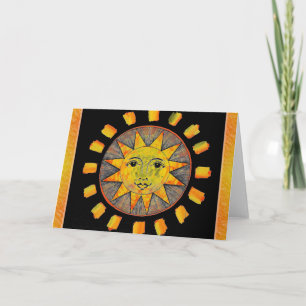 Smiling Sun Greeting Card