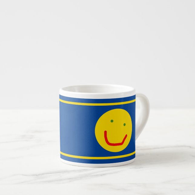Smiling Sun Happy Face Espresso Cup (Front Right)