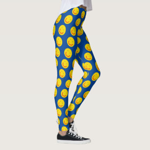 Smiling Sun Happy Face Leggings