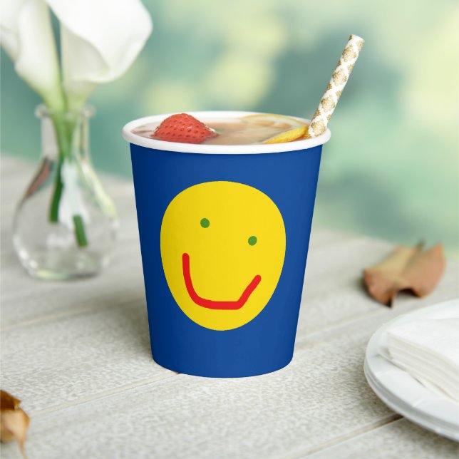 Smiling Sun Happy Face  Paper Cups (Insitu)