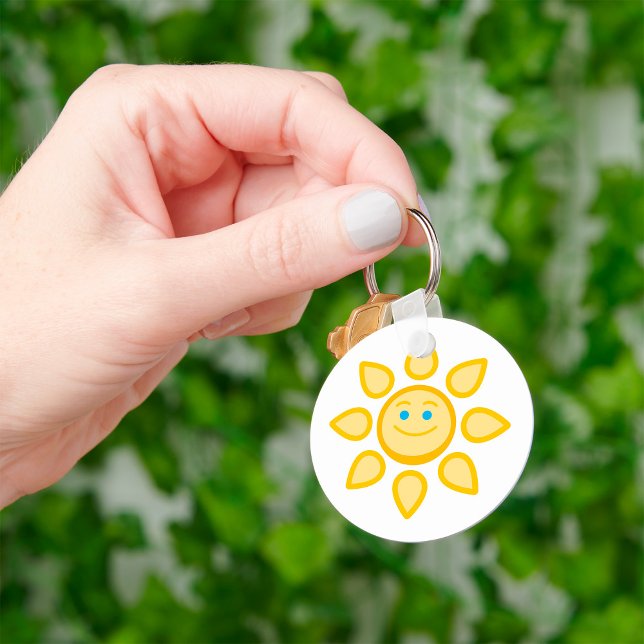 Smiling Sun Happy Sunshine Key Ring (Creator Uploaded)