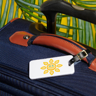 Smiling Sun Happy Sunshine Luggage Tag