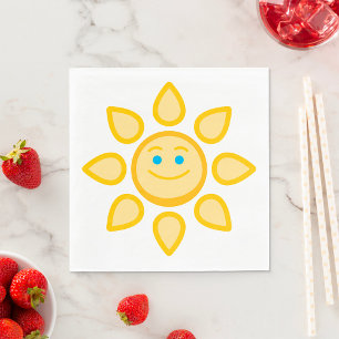 Smiling Sun Happy Sunshine Napkin