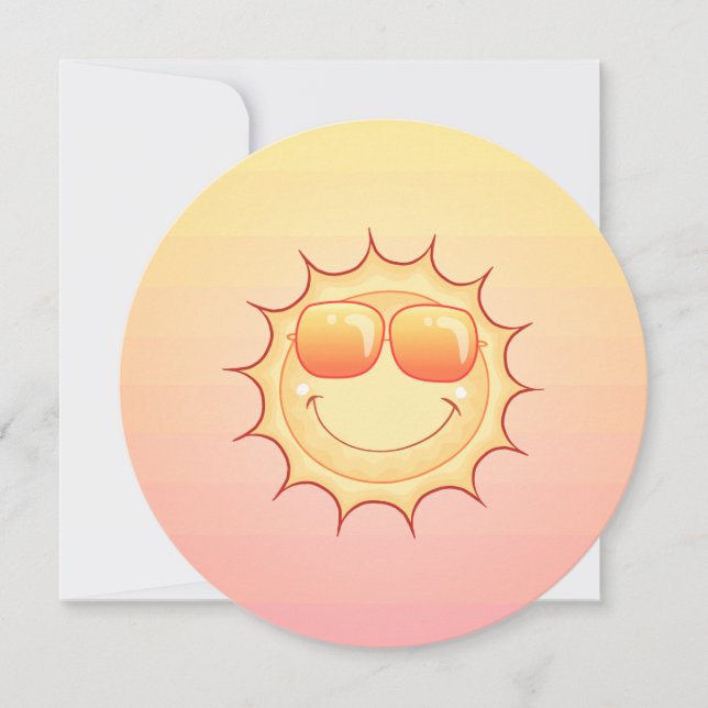 Smiling Sun Invitation (Front)