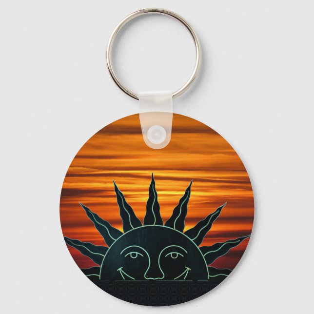 Smiling Sun Key Ring (Front)