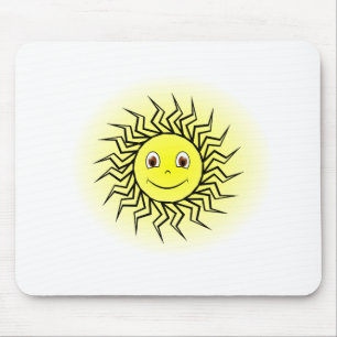 Smiling Sun Mouse Mat