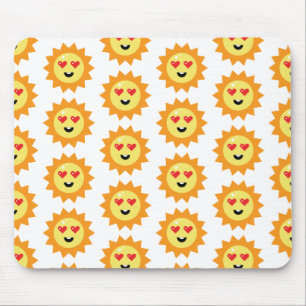 Smiling Sun Mouse Mat