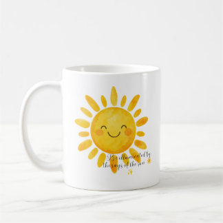 Smiling Sun Mug | Cute Sunshine Coffee Cup | Happy