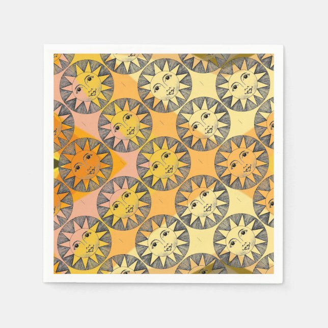 Smiling Sun Napkin (Front)