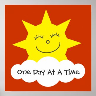 Smiling Sun One Day At A Time Recovery Poster