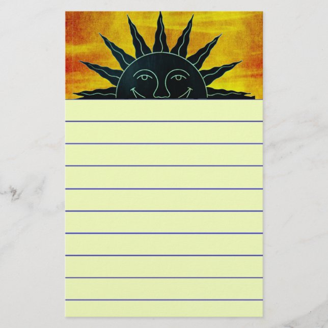 Smiling Sun Stationery (Front)