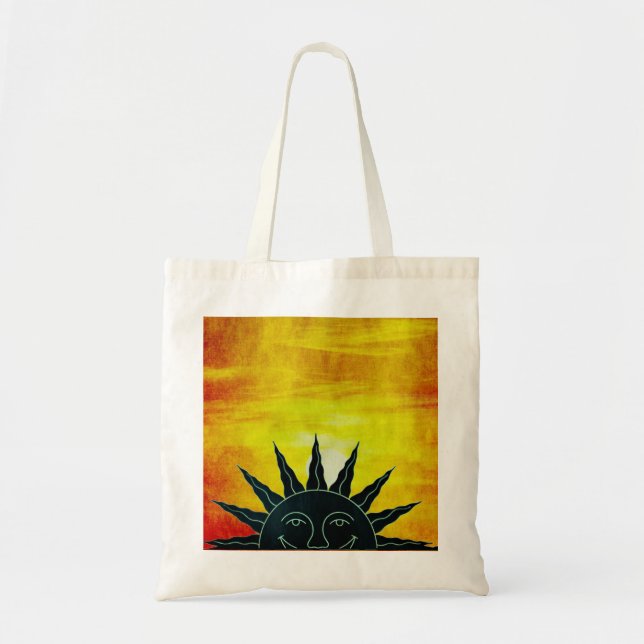 Smiling Sun Tote Bag (Front)
