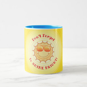 Smiling Sun Two-Tone Coffee Mug