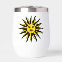 Smiling Sun Wine Tumbler