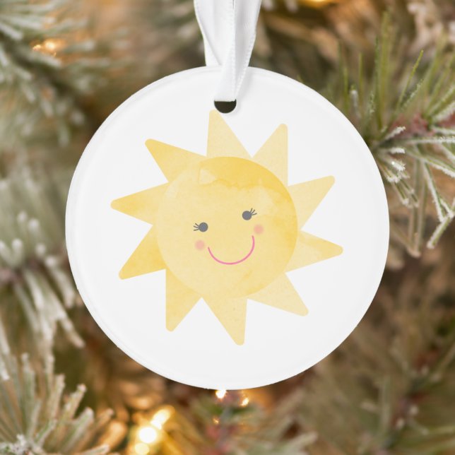 Smiling Sunshine Bright and Cute Christmas Ornament (Tree)