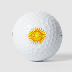 Smiling Sunshine Golf Balls