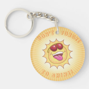 Smiling Sunshine Key Ring