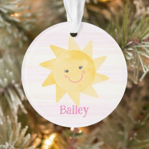 Smiling Sunshine Kids Keepsake Christmas Ornament
