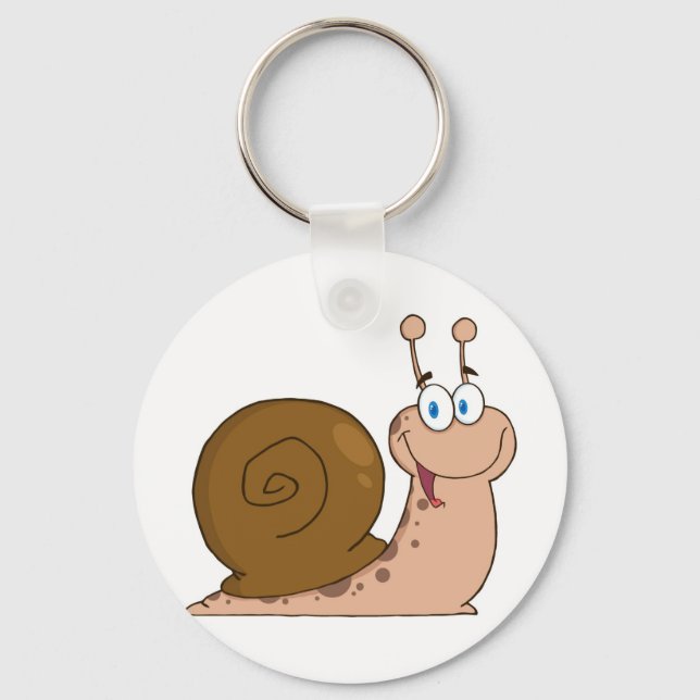 Smiling Super Snail Key Ring (Front)